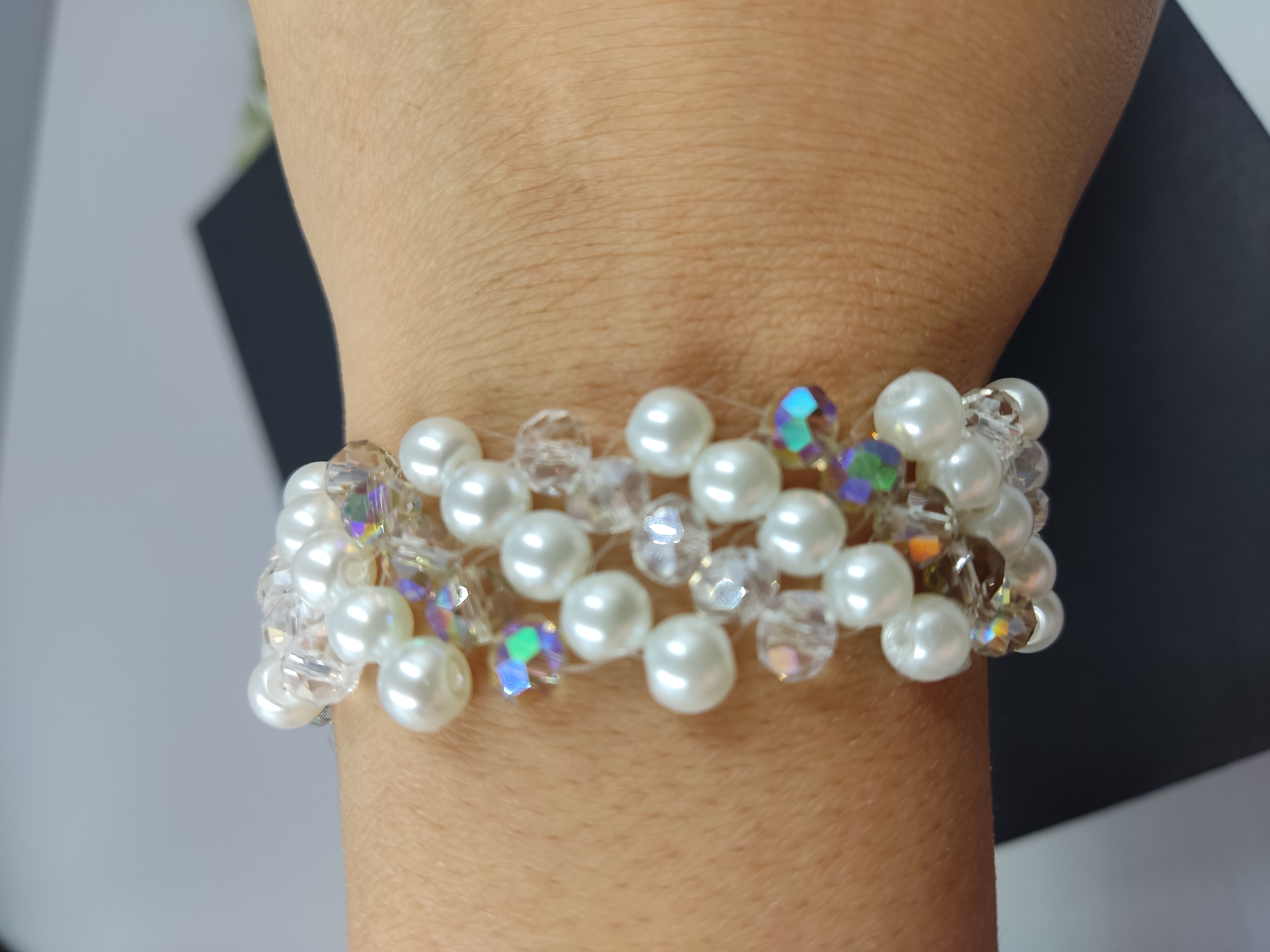 دستبند ،مرواریدی ،کریستالی