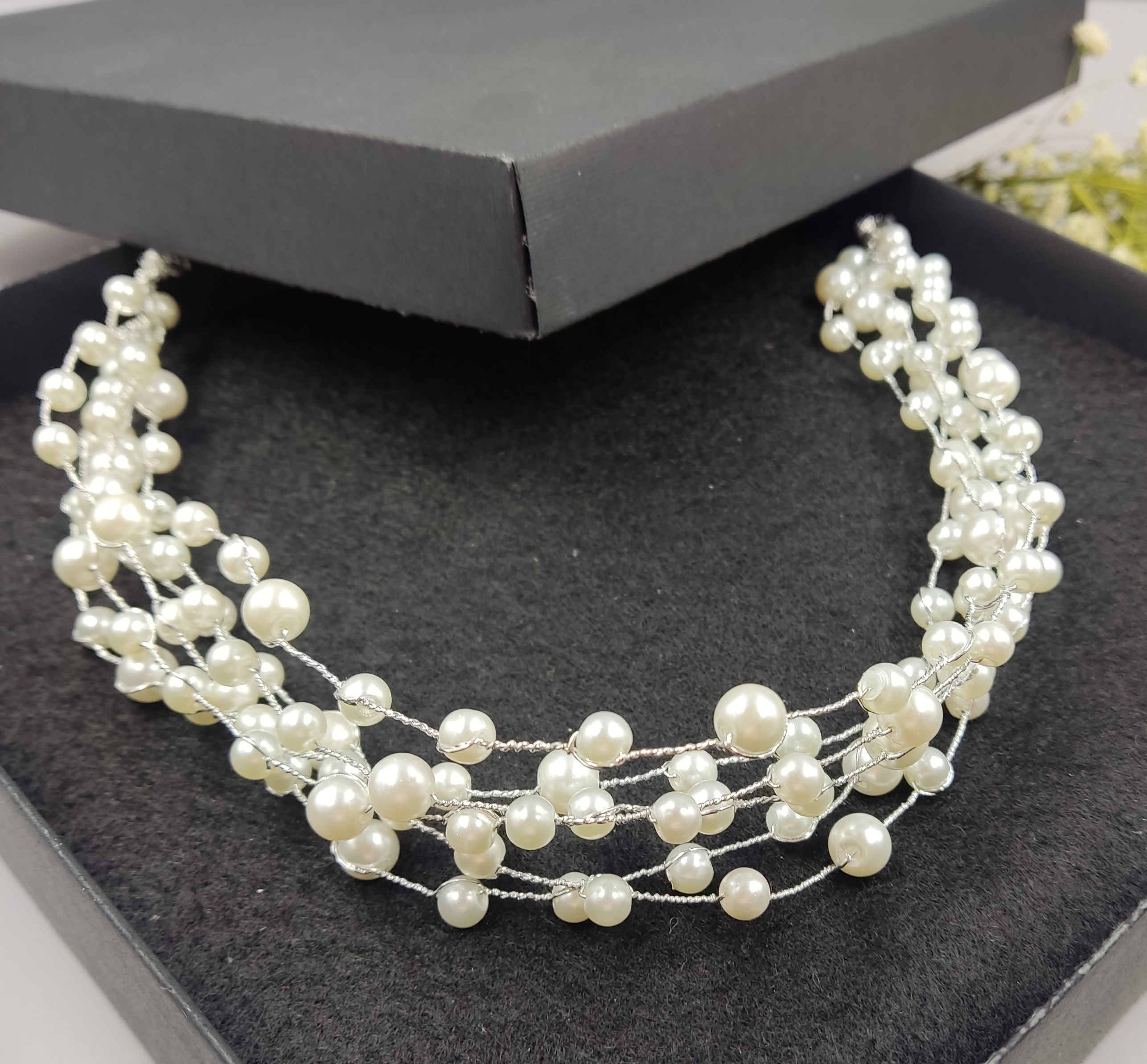 ریسه مرواریدی سفید